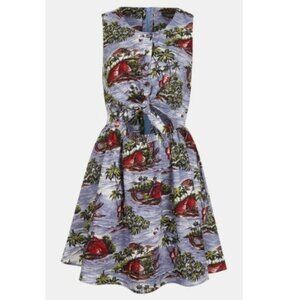 TOPSHOP Tie Front Dress